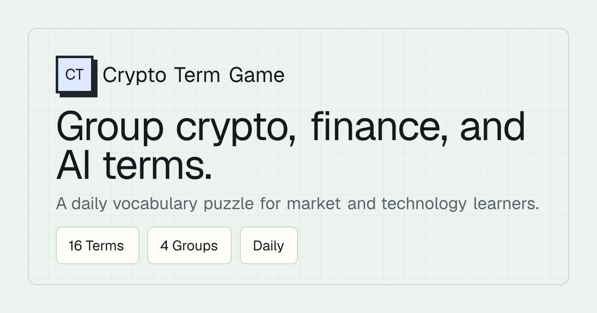 Crypto Term Game